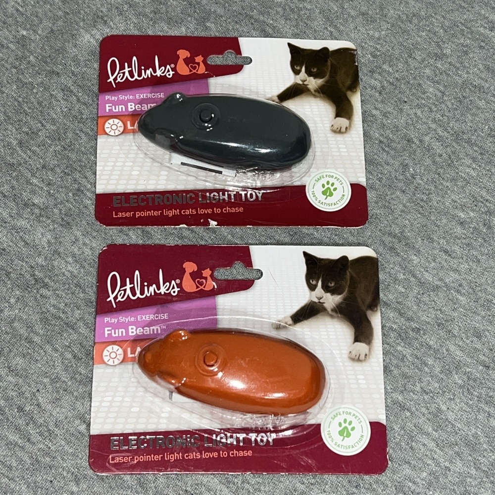 2 Petlinks Electronic Light Cat Toys Light Pointer Play Toy Exercise Excitement